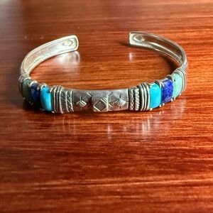 Silpada B3220 “Beach House” cuff bracelet crafted in solid sterling silver